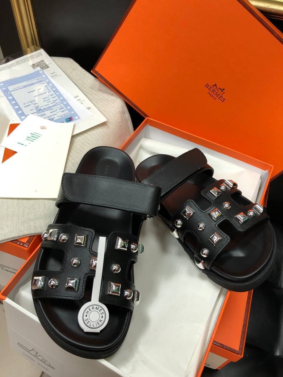 шлепанцы hermes,,кожаные шлепанцы,женские шлепанцы,шлепки эрмес