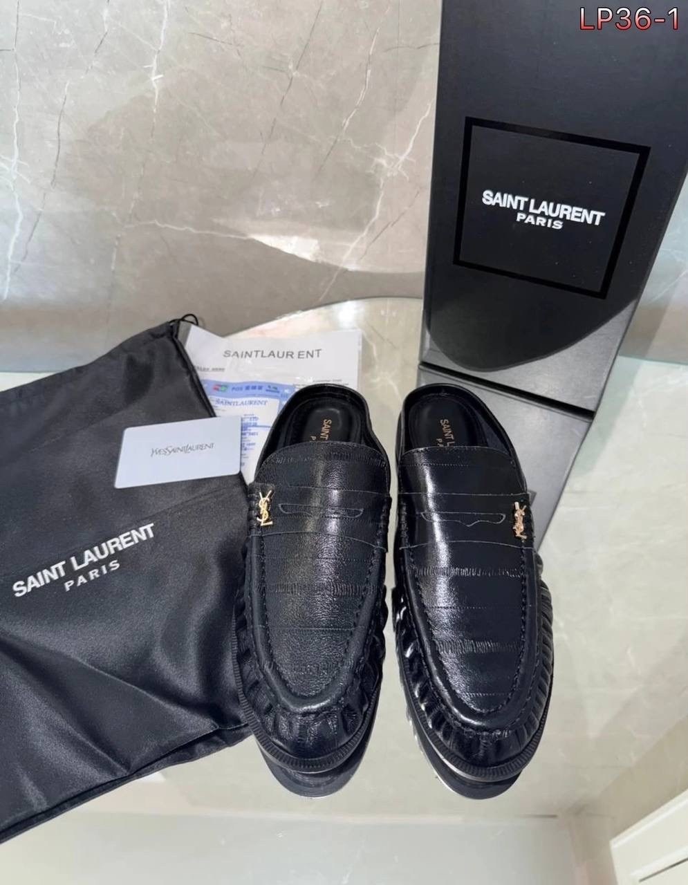 ,обуви,кожаные лоферы,кожаные мюли,лоферы yves saint laurent