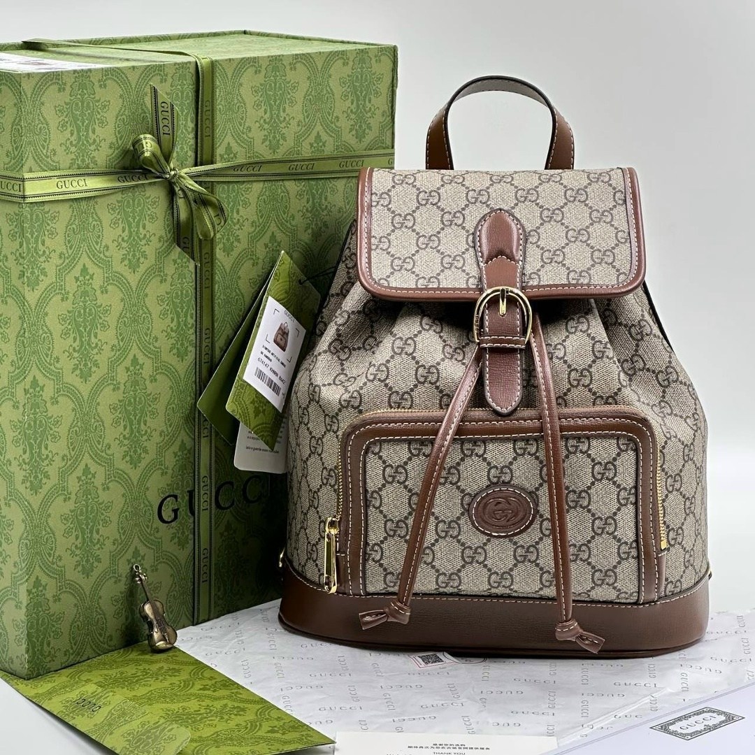 рюкзак gucci,рюкзак gucci a123176 28/26/13 см коричнево-бежевый,рюкзак женский gucci,рюкзак женский гуччи,винтажный кожаный рюкзак gucci