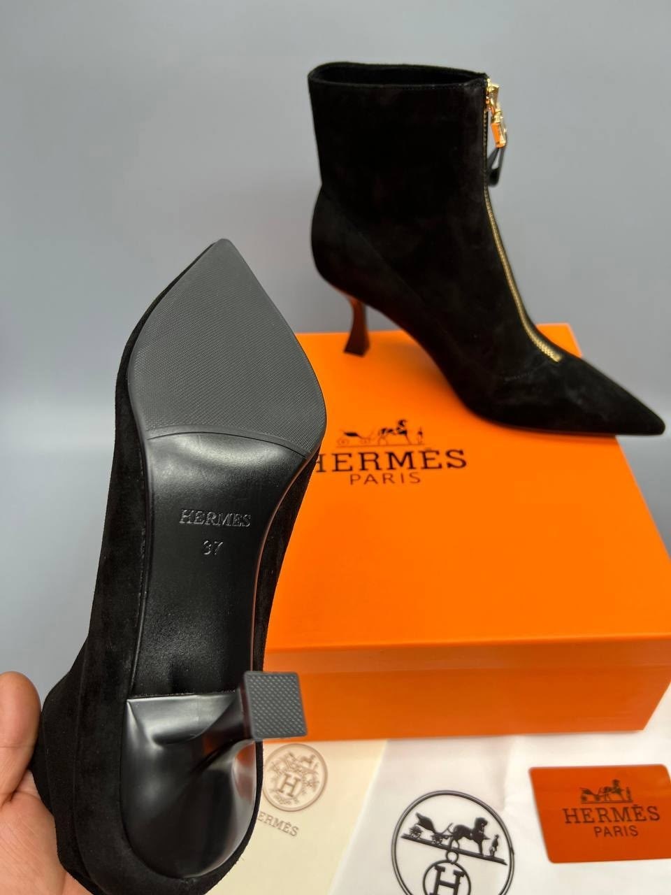 ботильоны hermes,батильончики hermes,,замшевые ботильоны,стильные ботильоны