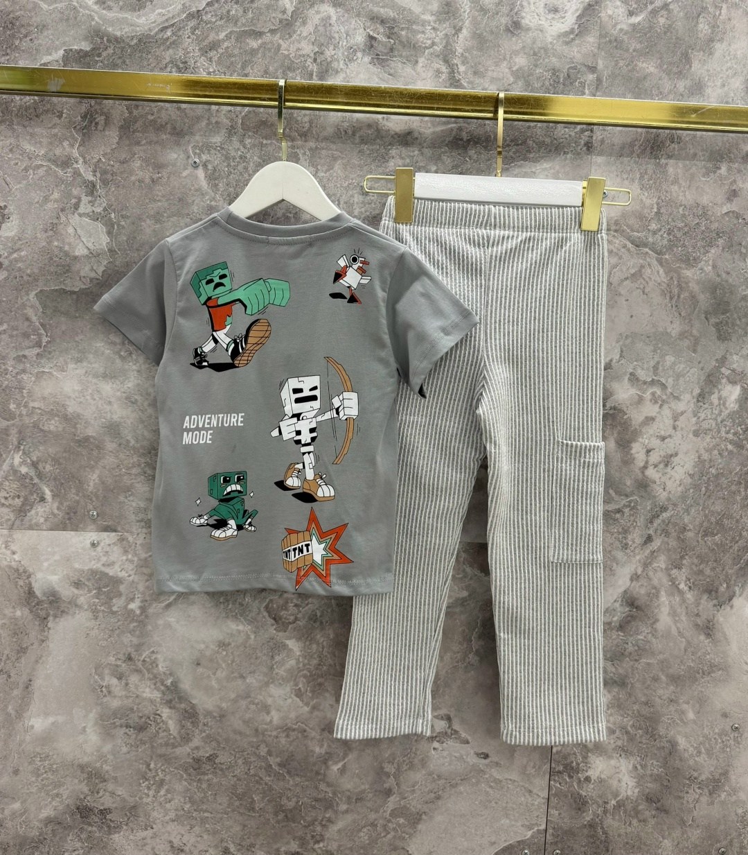 брюки для мальчика,одежда для мальчика,брюки для мальчика crockid,пижама с брюками для мальчика,стильная пижама