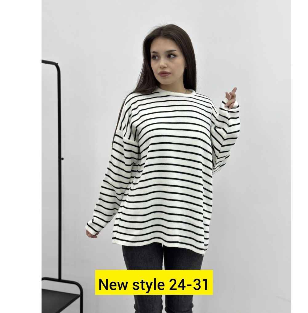 лонгслив оверсайз в полоску тельняшка трикотажный revati wear,кофта женская,лонгслив в полоску тельняшка оверсайз,свитшот женская,кофта женская в полоску