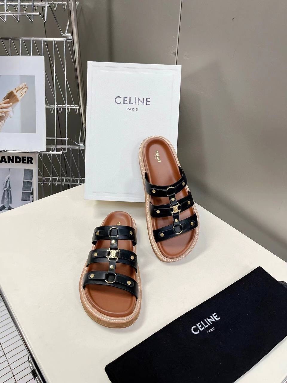 шлепанцы celine,сандалии celine,босоножки celine,сандалии celine 2026,шлепки celine