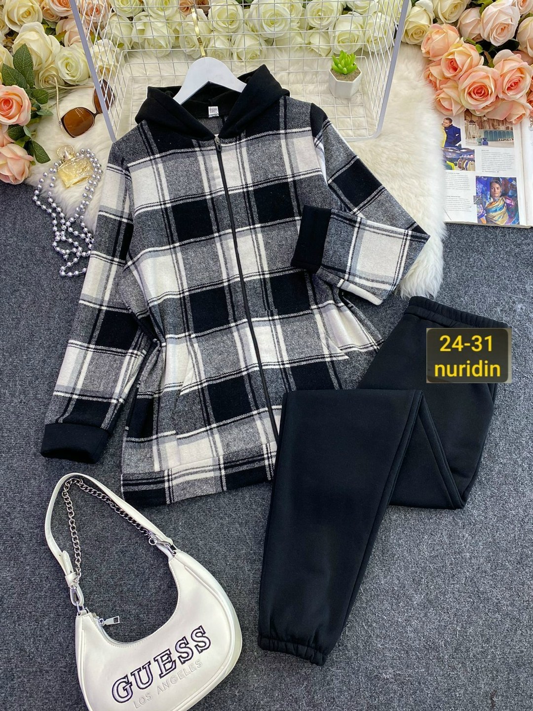 костюм женский,костюм женский тройка,женский костюм на флисе,рубашка оверсайз теплая в клетку удлиненная amy store,костюм женский теплый