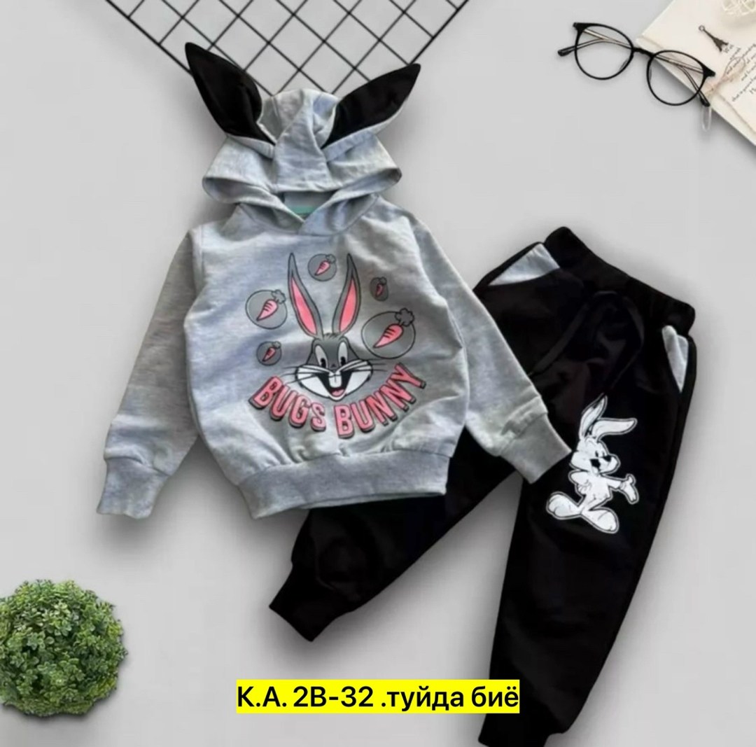 детский костюм трикотажный bugs bunny,костюм трикотажный bugs bunny anisa kids,детский костюм,детский костюм трикотажный bugs bunny q&t kisd 215609262,костюм трикотажный bugs bunny d&h цвет розовый