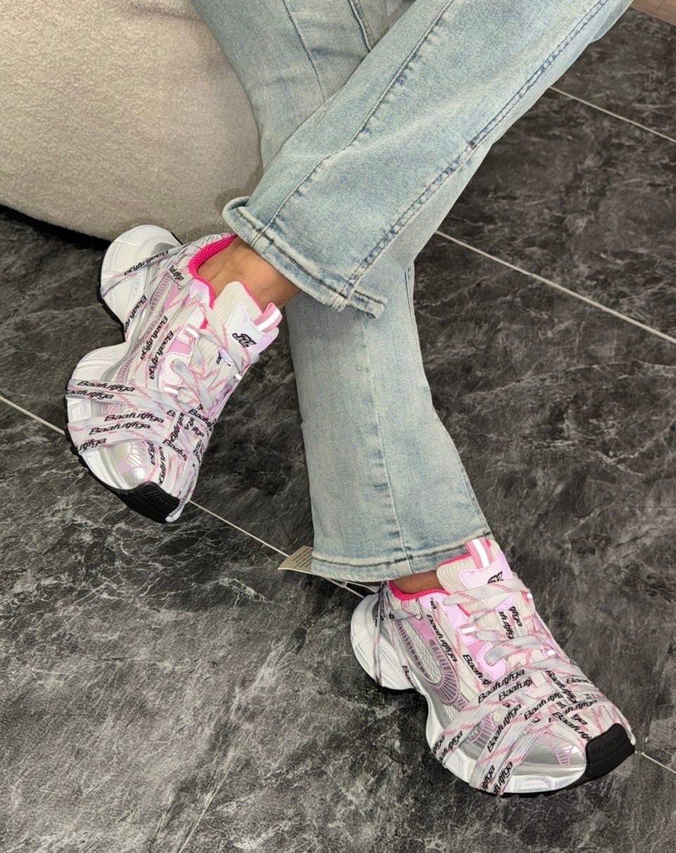 кроссовки balenciaga,женские кроссовки balenciaga,женские кроссовки balenciaga 3xl серебристые с розовым,кроссовки balenciaga 3 xl,баленсиага кроссовки женские