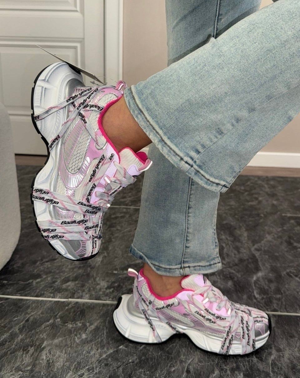 кроссовки balenciaga,женские кроссовки balenciaga,женские кроссовки balenciaga 3xl серебристые с розовым,кроссовки balenciaga 3 xl,баленсиага кроссовки женские