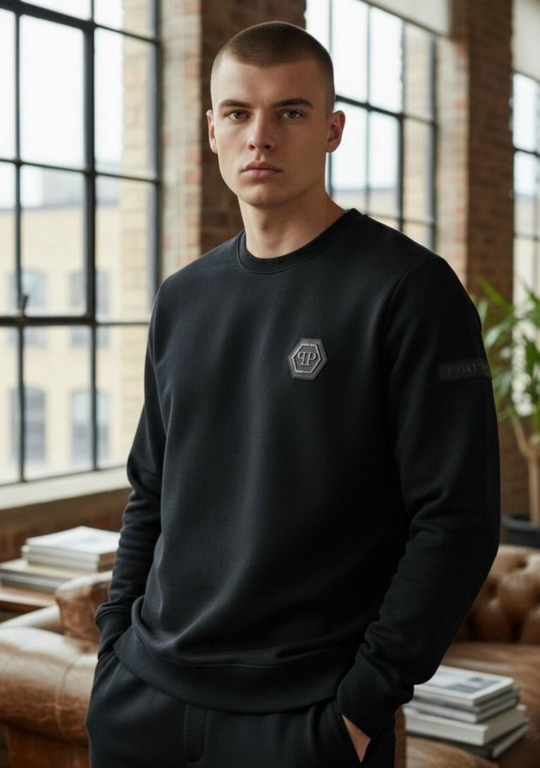 свитшот мужской philipp plein,philipp plein свитшот мужской белый,стильный свитшот,свитшот philipp plein,свитшот мужской белый