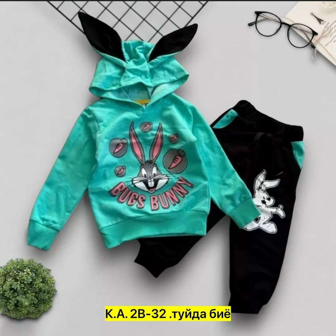 детский костюм трикотажный bugs bunny,костюм трикотажный bugs bunny anisa kids,детский костюм,детский костюм трикотажный bugs bunny q&t kisd 215609262,костюм трикотажный bugs bunny d&h цвет розовый