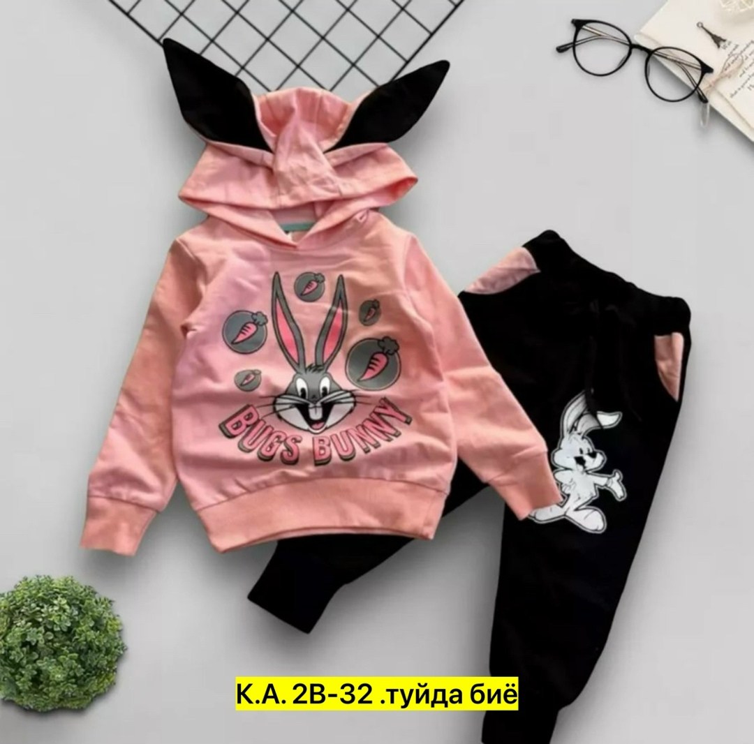 детский костюм трикотажный bugs bunny,костюм трикотажный bugs bunny anisa kids,детский костюм,детский костюм трикотажный bugs bunny q&t kisd 215609262,костюм трикотажный bugs bunny d&h цвет розовый