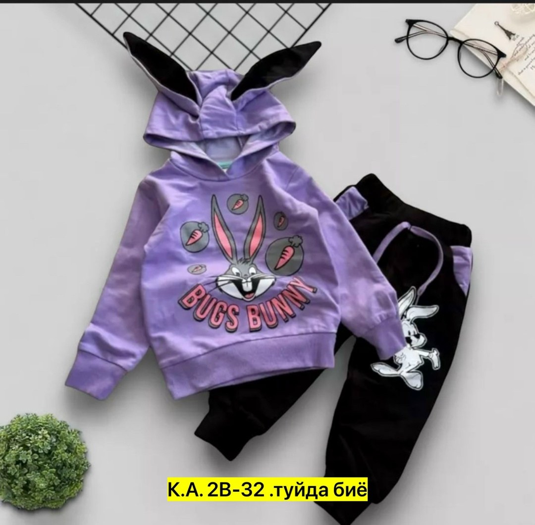 детский костюм трикотажный bugs bunny,костюм трикотажный bugs bunny anisa kids,детский костюм,детский костюм трикотажный bugs bunny q&t kisd 215609262,костюм трикотажный bugs bunny d&h цвет розовый