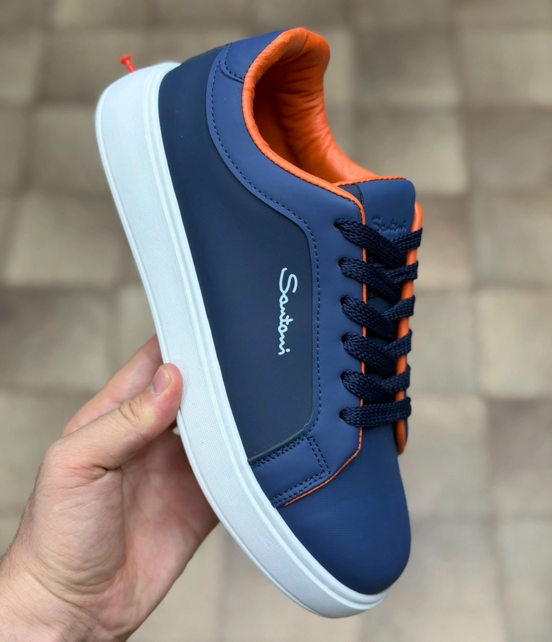 кеды мужские,кеды мужские santoni,, мужская,кожаные кеды santoni
