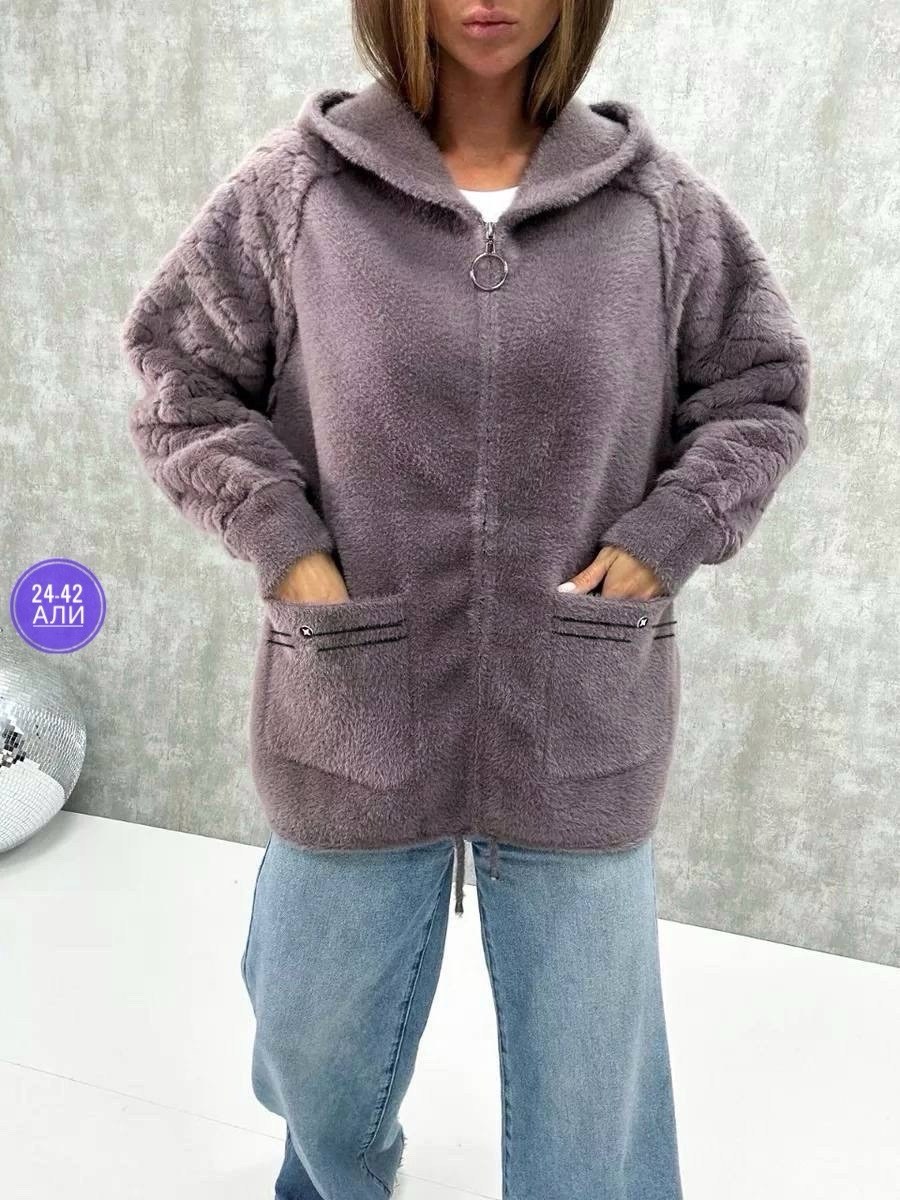 кардиган из альпаки,кардиган пушистый с альпакой кофта теплая на замке h&m fashion,кардиган альпака,куртка из альпаки,кофта из альпаки женская с капюшоном