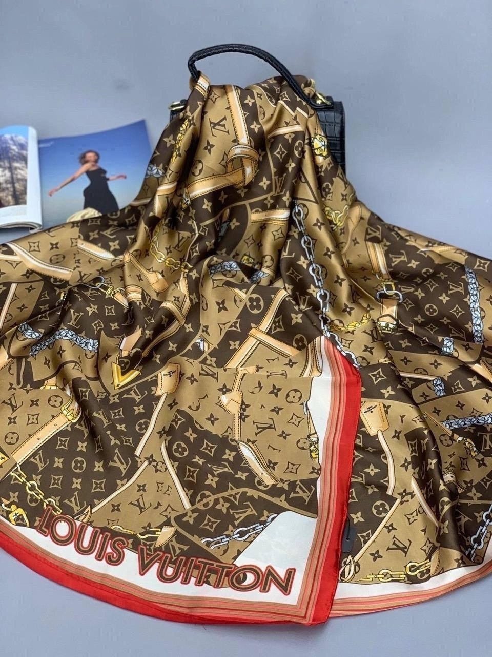 брендовый женский палантин louis vuitton,платок шелковый луи виттон,платок луи виттон шелк,платок louis vuitton,платок louis vuitton из кашемир-шёлк