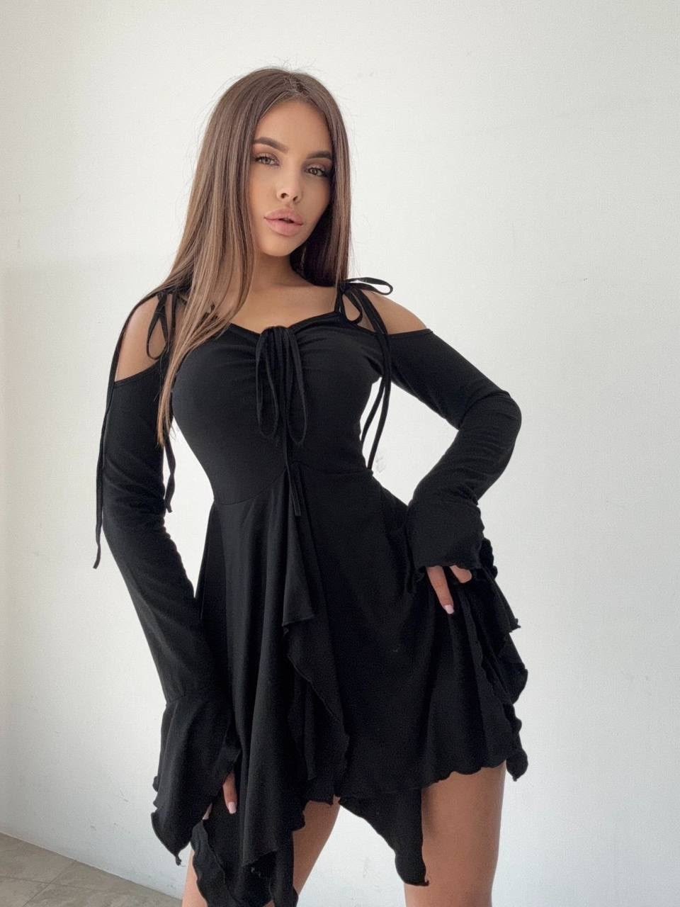 женское платье,платье,короткое платье,платья мини,платье черный