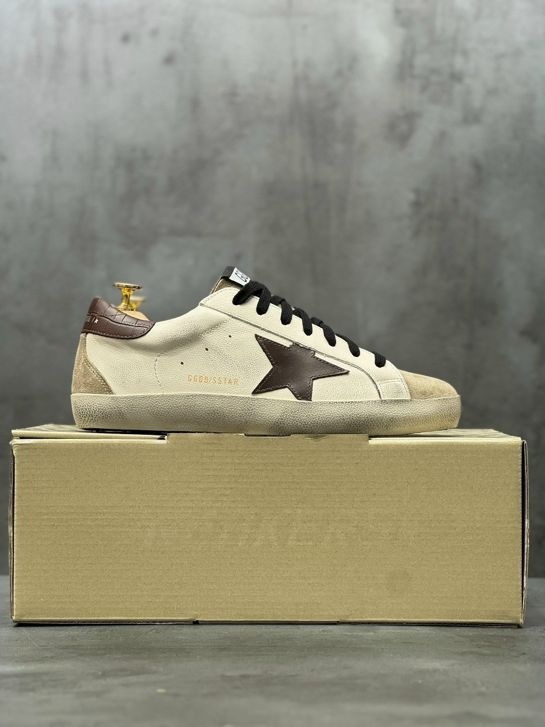 кеды golden goose,golden goose кеды super-star с эффектом потертости коричневый,golden goose super-star,,golden goose