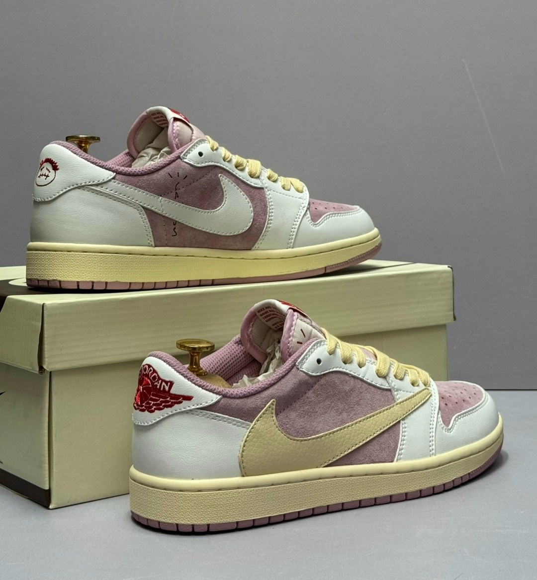 travis scott x air jordan 1 low sail shy pink,travis scott x air jordan 1 low og sail/shy pink,кроссовки air jordan 1 low x travis scott 'shy pink' unisex,nike air jordan 1 low x travis scott sail shy