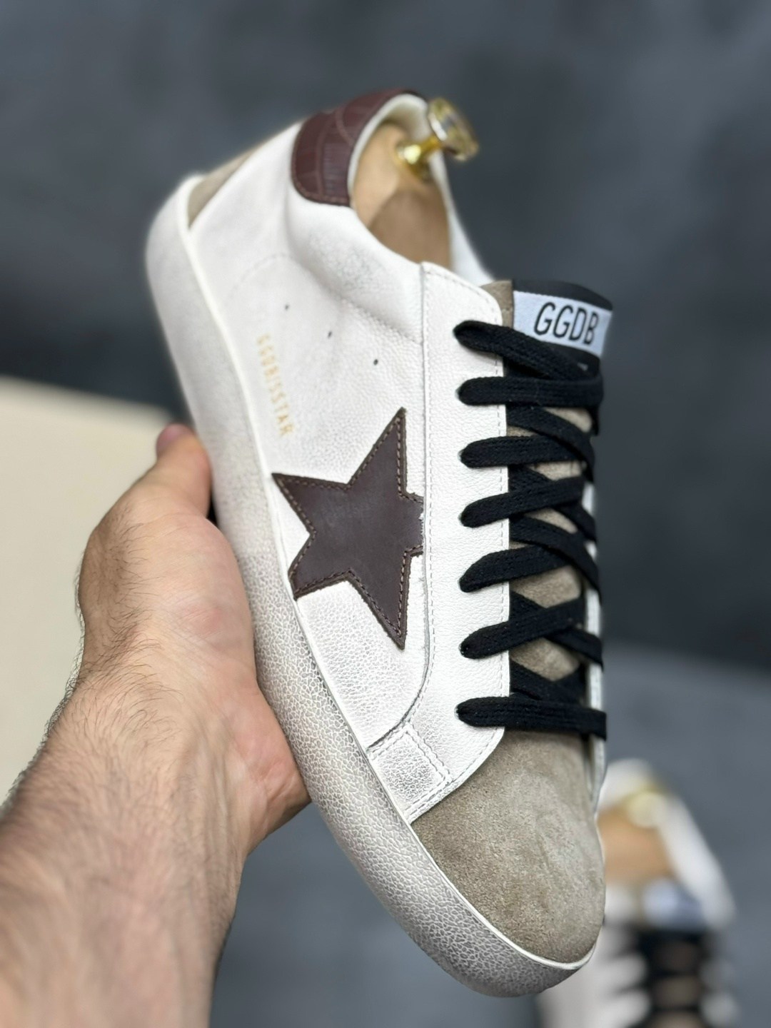 кеды golden goose,golden goose кеды super-star с эффектом потертости коричневый,golden goose super-star,,golden goose