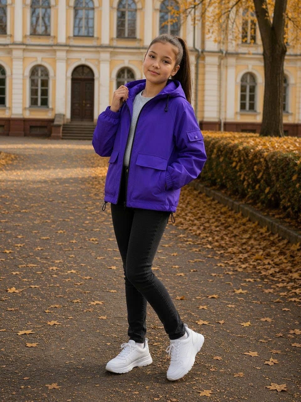 куртка для девочки демисезонная,куртка для девочки "эффи" ярко-розовый р.152-80,куртка для девочки "эффи" ярко-розовый р.146-76,куртка демисезонная,куртка для девочек