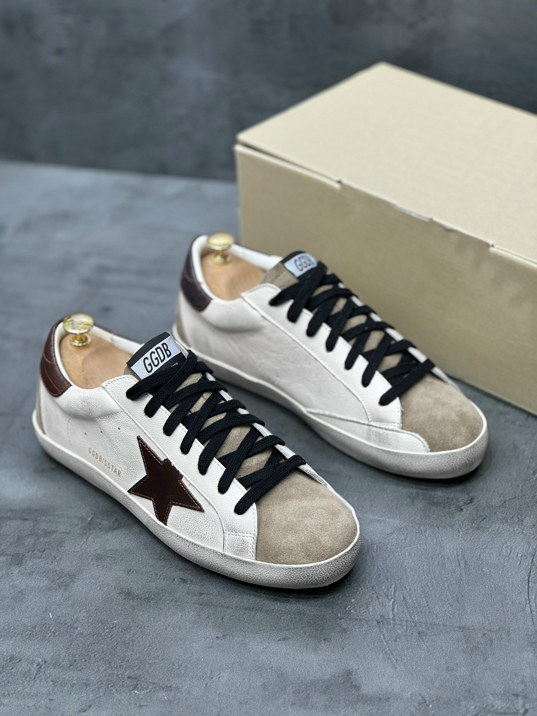 кеды golden goose,golden goose кеды super-star с эффектом потертости коричневый,golden goose super-star,,golden goose