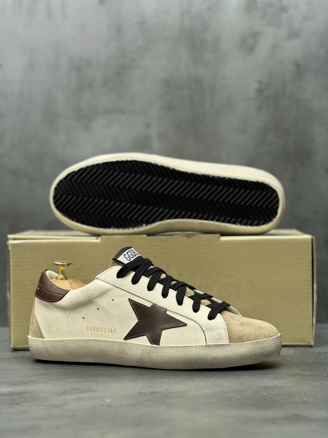 кеды golden goose,golden goose кеды super-star с эффектом потертости коричневый,golden goose super-star,,golden goose
