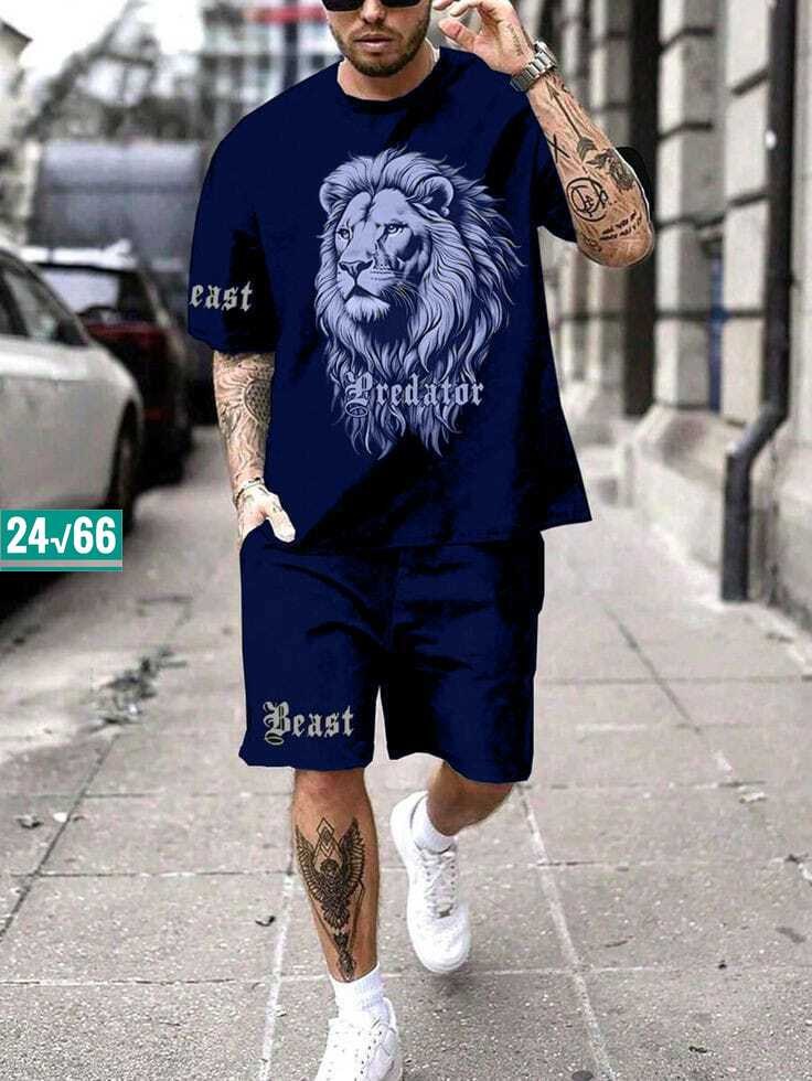 костюм спортивный мужской летний с шортами,комплект одежды мужской,одежда мужская,шорты мужские с принтом,костюм с рисунком