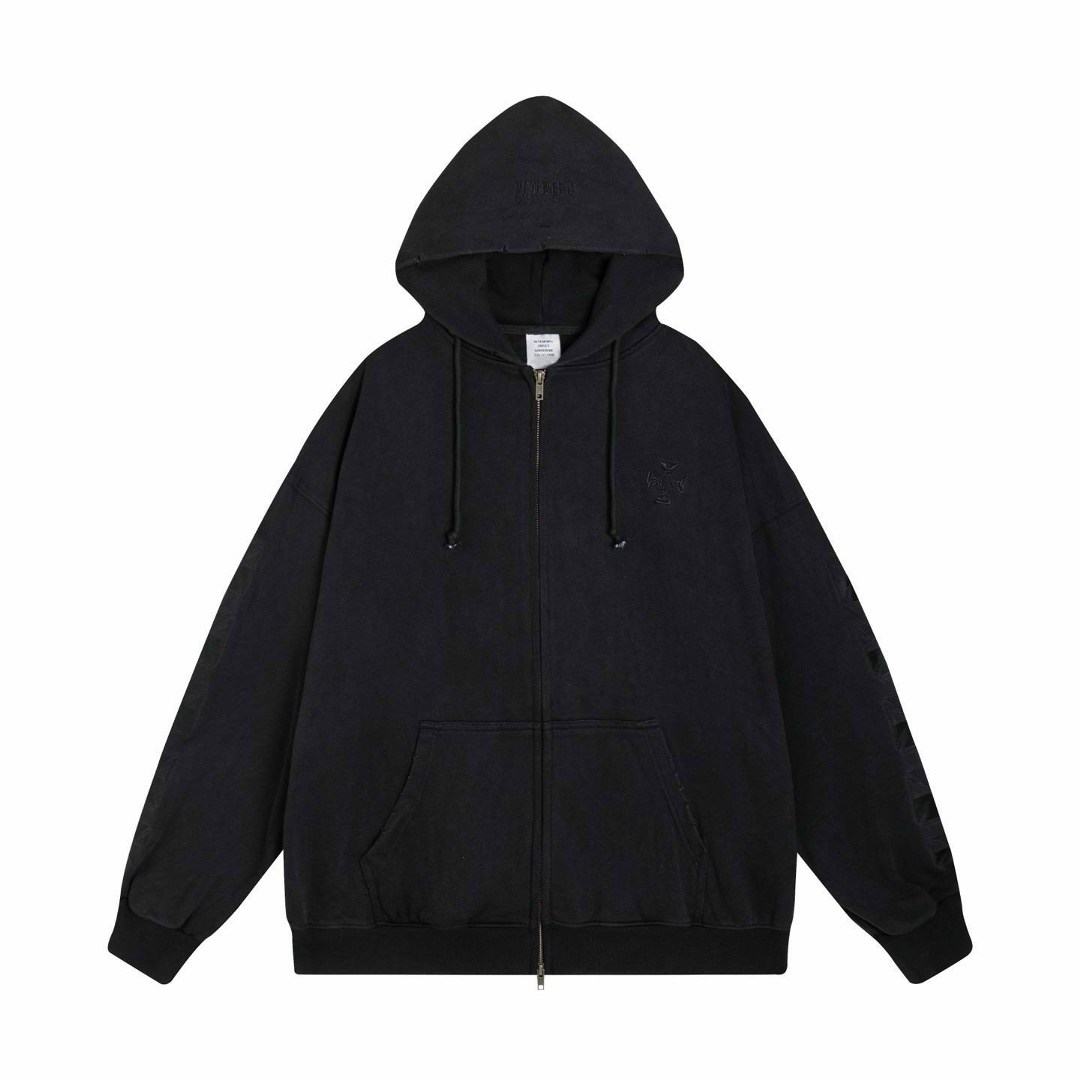 толстовка на молнии из новой коллекции от vetements,толстовка с капюшоном,толстовка vetements,толстовка,худи
