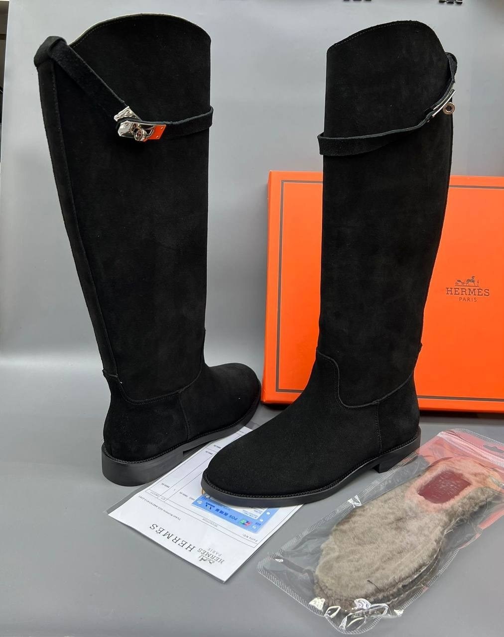сапоги hermes,женские сапоги hermes,сапоги замшевые hermes jumping,женские черные замшевые сапоги hermes jumping,сапоги эрмес женские