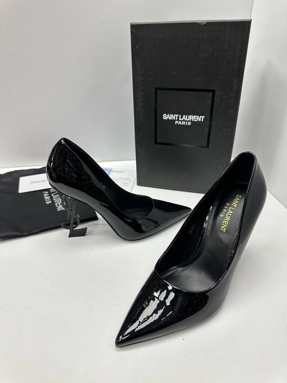 туфли yves saint laurent,,saint laurent туфли,туфли-лодочки opyum 110 из лакированной кожи saint laurent черный,туфли ив сен лоран