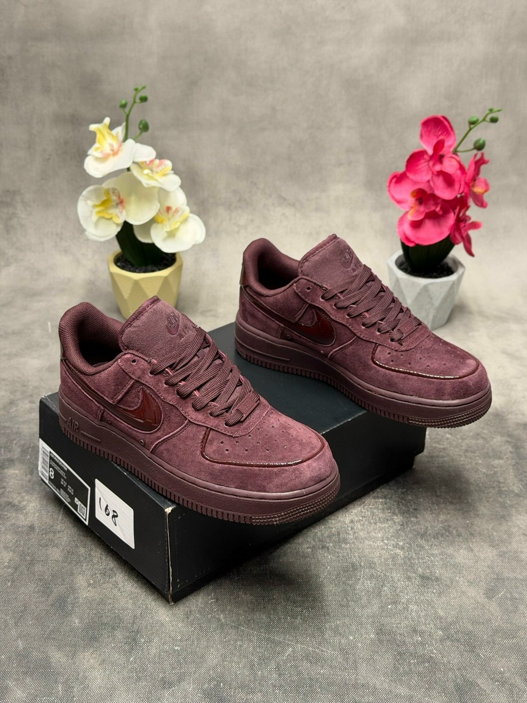 бордовые кроссовки,,nike air force 1 '07,nike air force 1 low,кроссовки nike air force 1