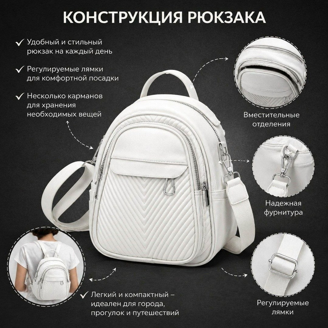 рюкзак женский,рюкзак,белый рюкзак,рюкзак модный,рюкзак женский стильный