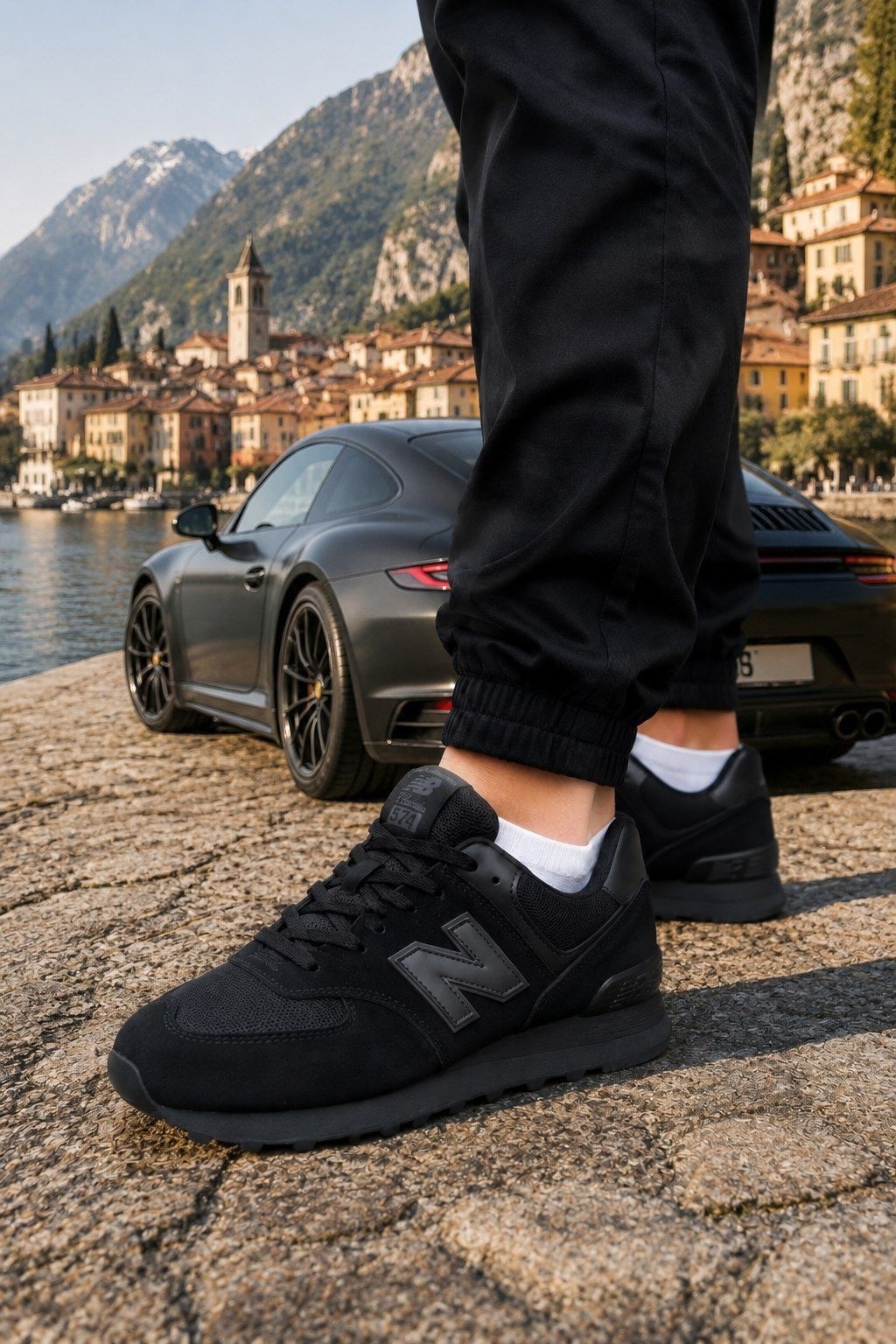 кроссовки 574 core new balance цвет black/black,кроссовки мужские new balance,кроссовки new balance 574,new balance 574 black,new balance 574 triple black