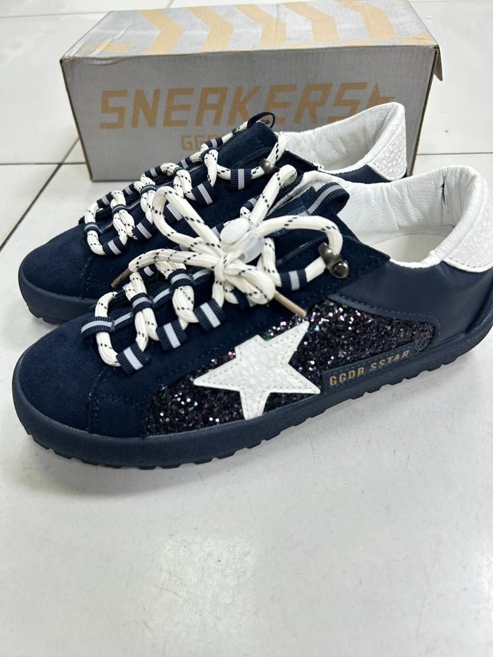,кеды golden goose,кроссовки golden goose,кроссовки golden goose super-star glitter sneakers черный,обуви
