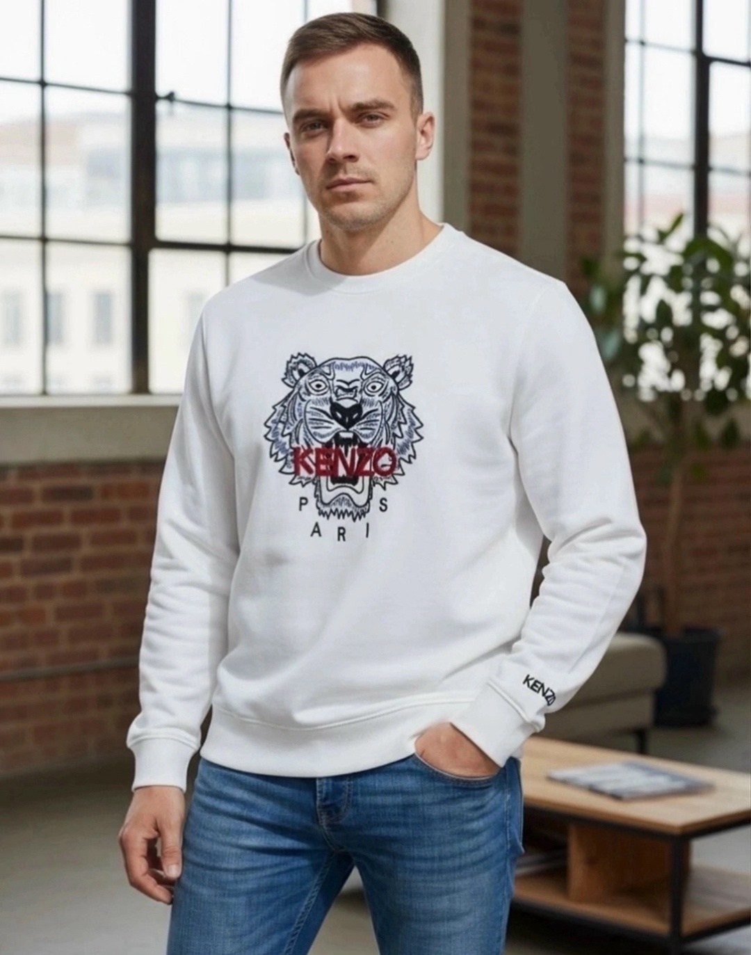 толстовка kenzo,kenzo свитшот,свитшот кензо с тигром,кофта кензо,свитшот кензо