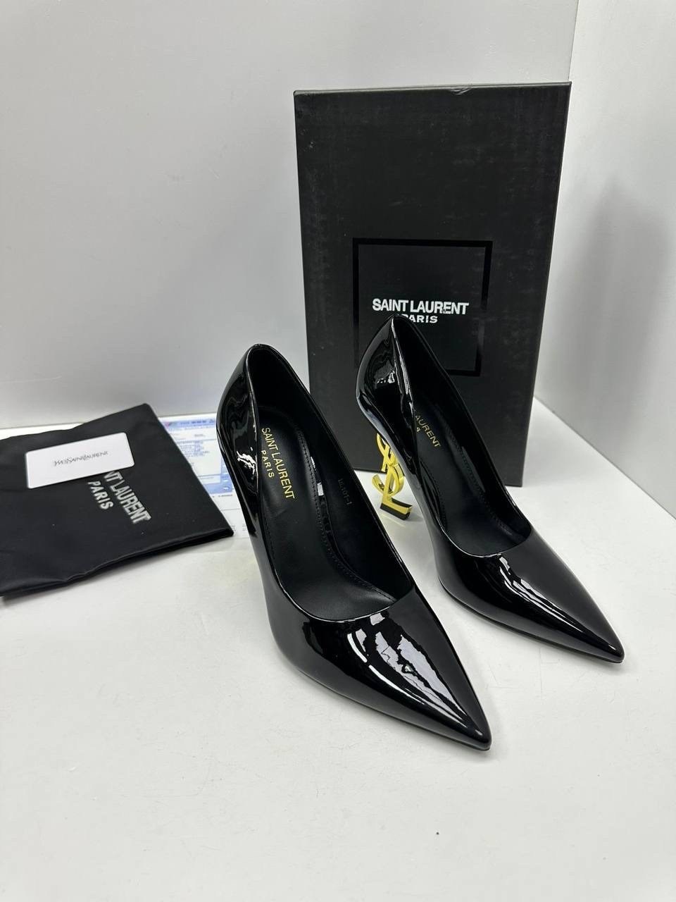 туфли yves saint laurent,,saint laurent туфли,туфли-лодочки opyum 110 из лакированной кожи saint laurent черный,туфли ив сен лоран