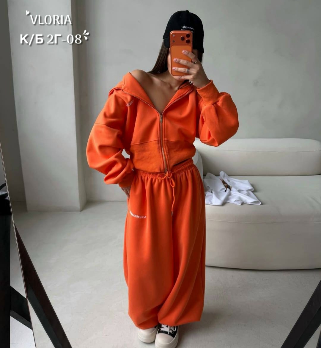 костюм спортивный оверсайз с начесом палаццо и зип худи micca 526679758,cпортивный костюм женский на флисе,спортивный костюм женский,костюм женский,спортивные костюм