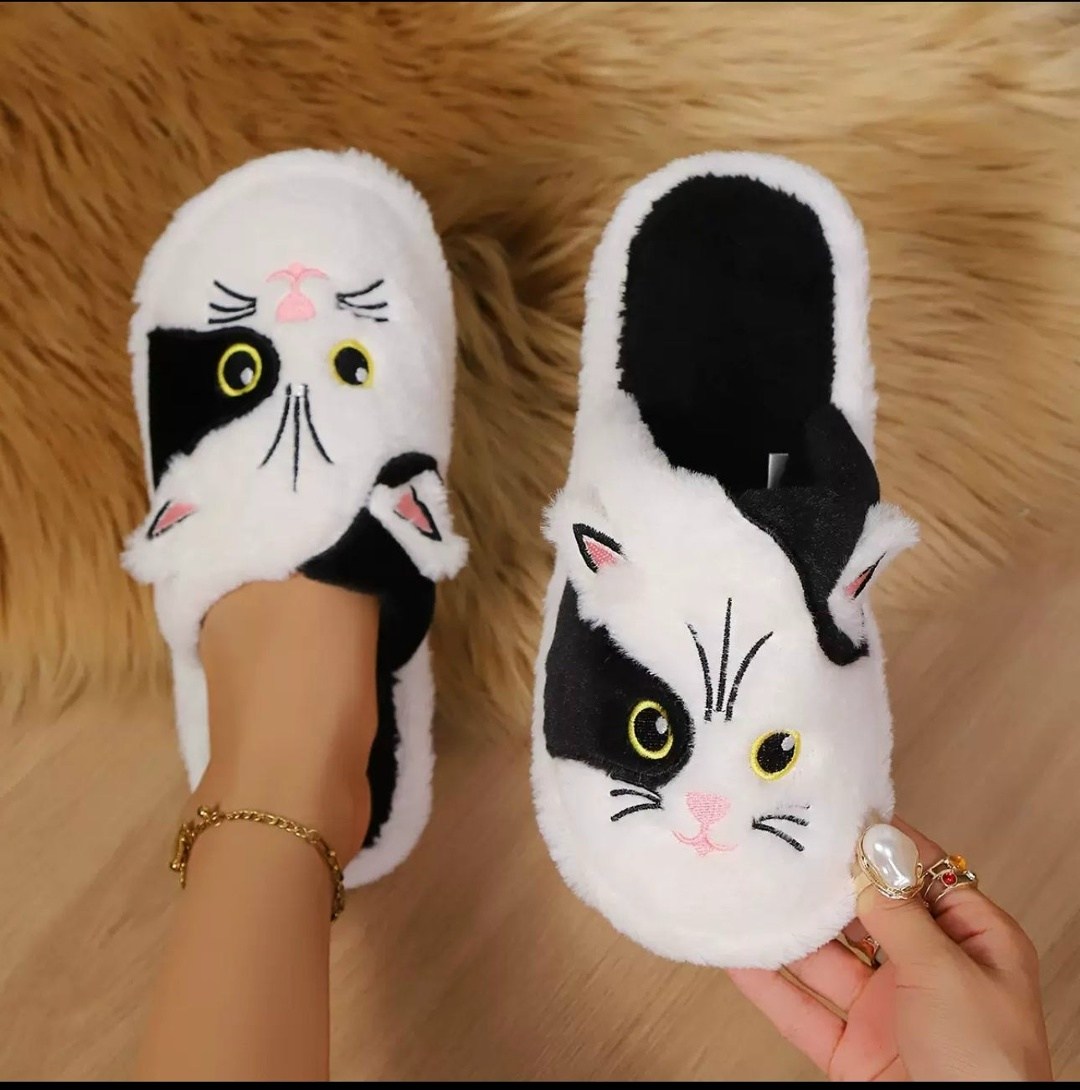 тапочки женские,cat slippers женские легкие пушистые домашние тапочки,милые тапочки,тапочки домашние женские,тапочки теплые