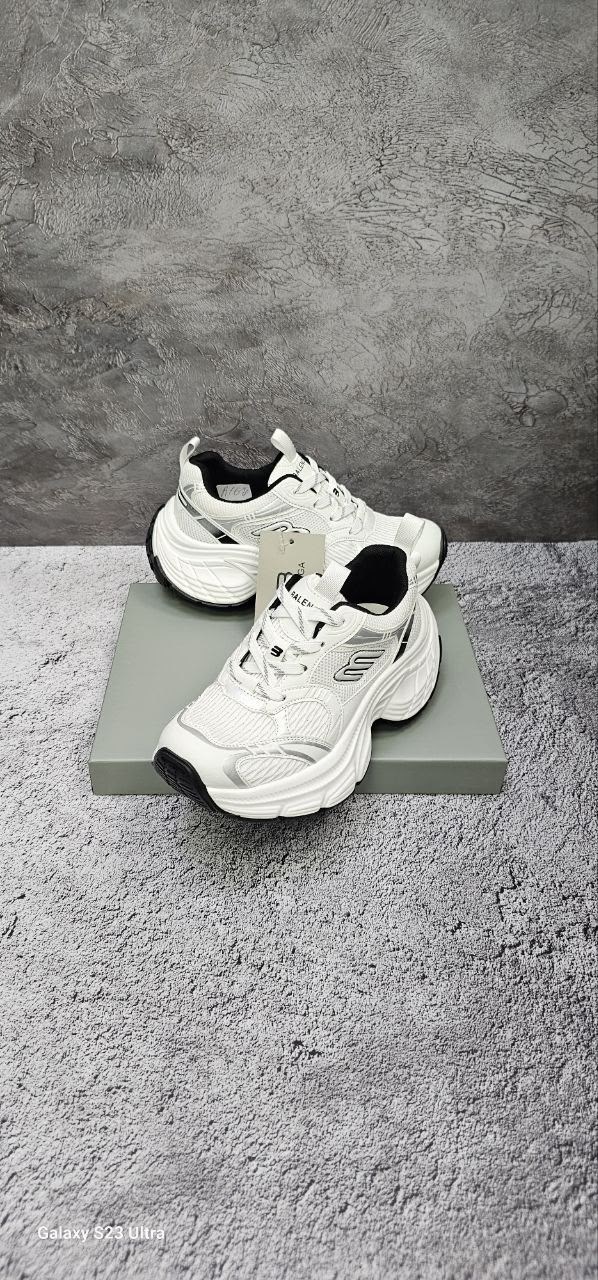 кроссовки женские balenciaga,кроссовки balenciaga,женские кроссовки,женские кожаные кроссовки balenciaga monday shoe белые,