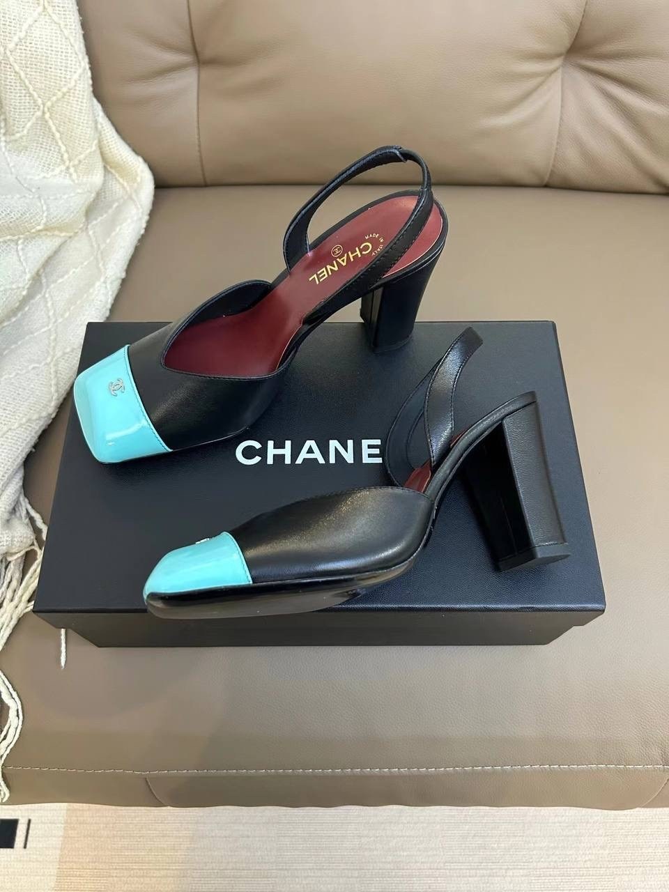 туфли шанель,туфли chanel,босоножки chanel,,туфли шанель с черным носком