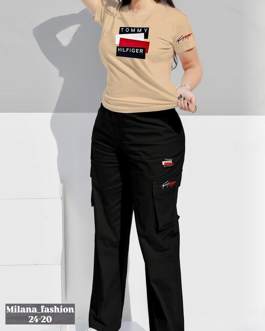спортивные брюки,футболка tommy hilfiger,одежда для женщин,женские костюмы,спортивный костюм штаны