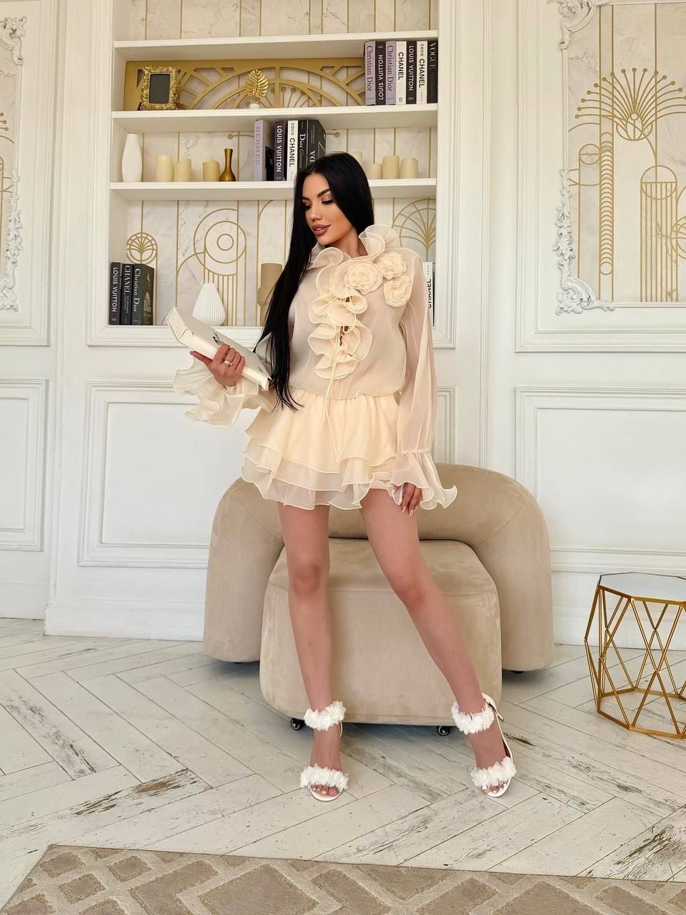 шифоновое платье с рюшами,розовое платье,модное платье,розовое платье мини,платья для фотосессии