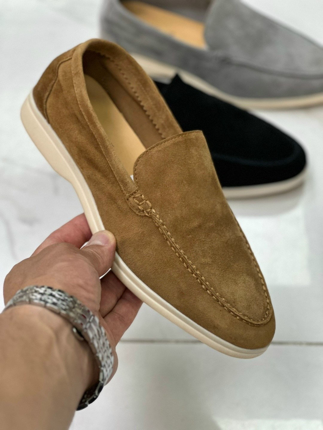 лоферы из натуральной замши loro piana,loro piana мужские лоферы,лоферы loro piana,,замшевые лоферы