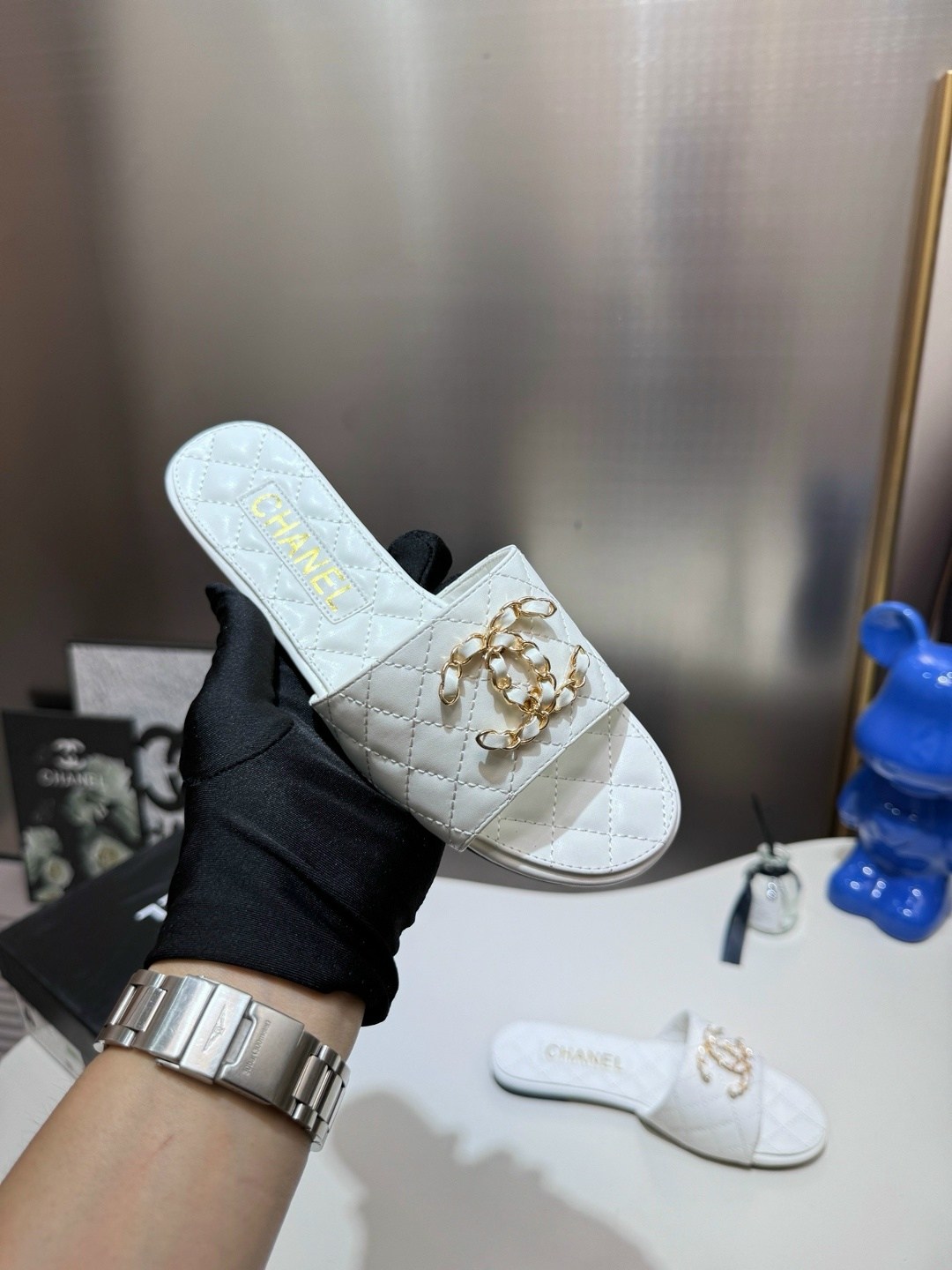 шлепанцы chanel,тапочки женские chanel,тапочки chanel,шлепки шанель,шлёпки женские шанель