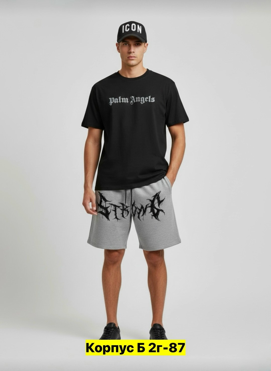 шорты palm angels мужские,мужские шорты,спортивные шорты мужские,трикотажные шорты,мужские повседневные шорты