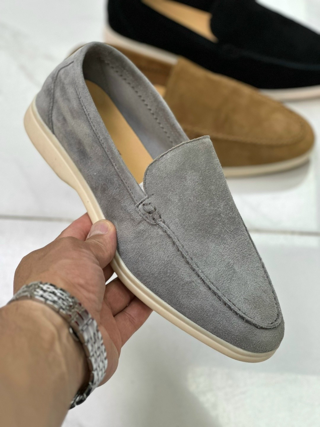 лоферы из натуральной замши loro piana,loro piana мужские лоферы,лоферы loro piana,,замшевые лоферы