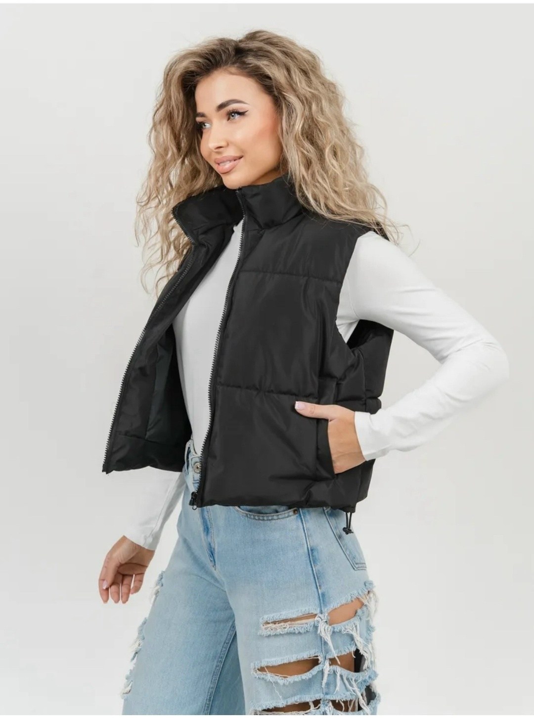 жилетка женская,жилет женский утепленный стеганый безрукавка теплая dh fashion,жилетка на синтепоне,жилетка укороченная,жилетка женская укороченная
