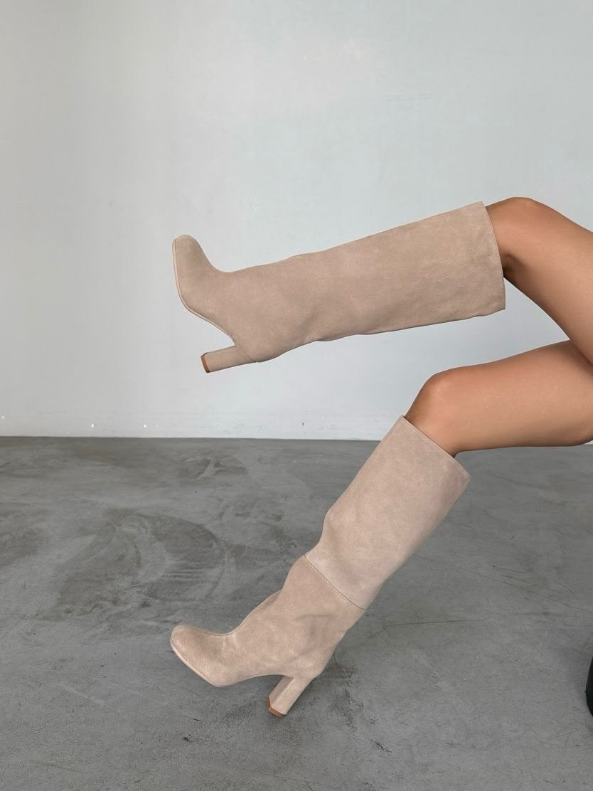сапоги трубы на шпильке весенние ango shoes,сапоги,женские сапоги,коричневые сапоги,кожаные сапоги