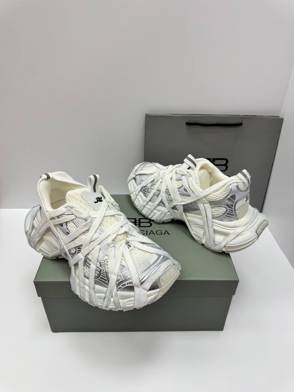 кроссовки женские balenciaga,,кроссовки balenciaga 3xl extreme lace массивные на шнуровке,женские кроссовки,кроссовки balenciaga