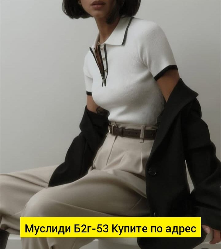женский трикотажный пуловер,,поло женская,блузка поло,трикотаж
