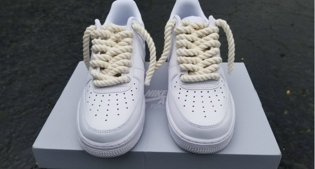 nike air force 1 custom rope lace crep select,nike air force 1 low triple white,nike air force 1 rope,nike air force 1 custom rope lace,air force 1 rope laces